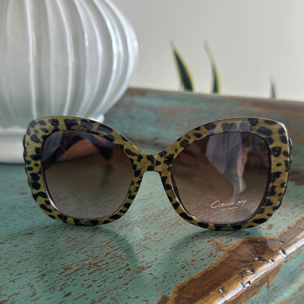 Circus by Sam Edelman Animal Print Sunglasses